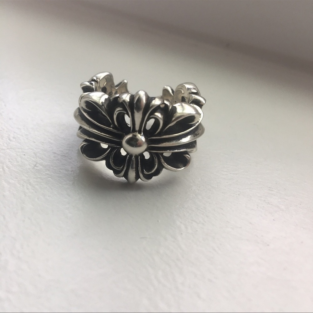 Chrome Hearts Double Floral Ring Size 9